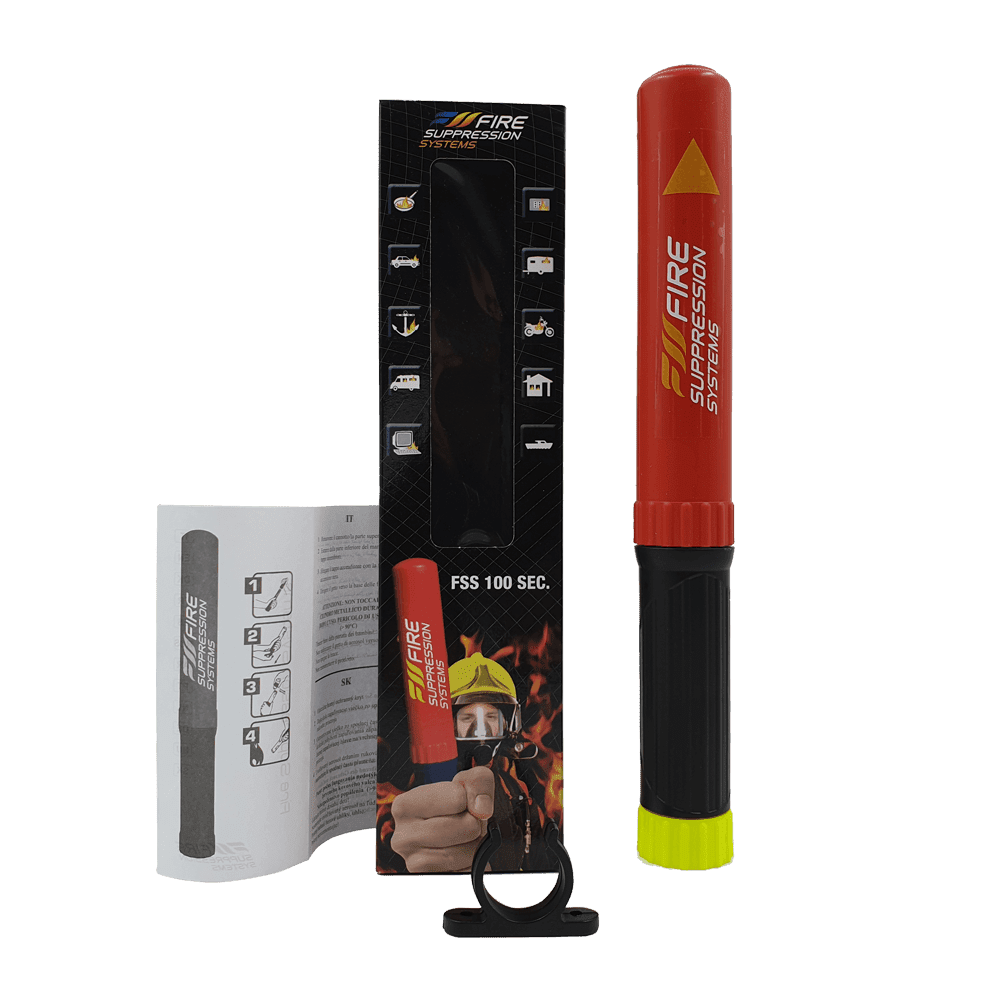 Feuerlöscher von FSS 100 Sekunden inklusive Verpackung