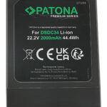 6736-PATONA-Premium-Akku-2000mAh-fuer-Dyson-DC44-DC31-DC34-DC35-3