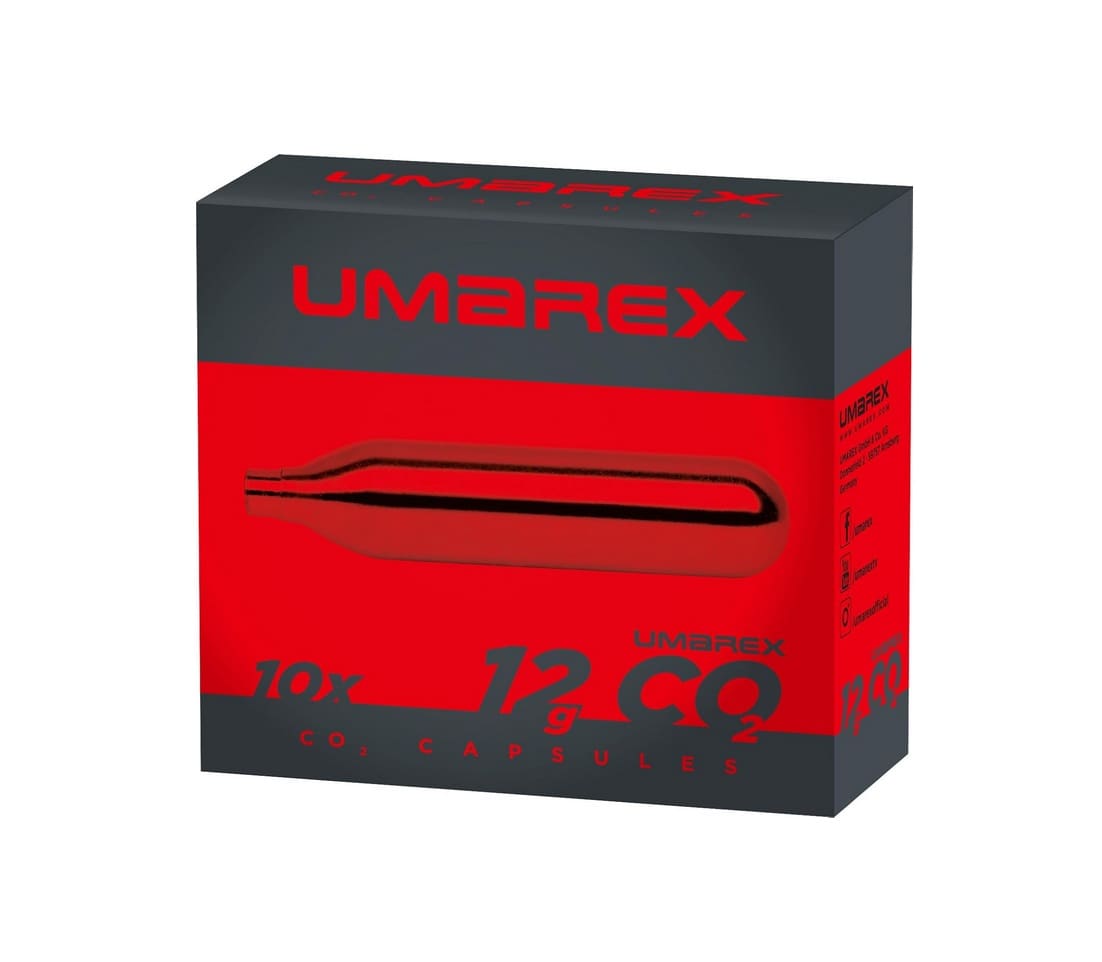 Umarex Co2 Kapsel für Luftdruckgewehr, Set 10 x 12 g